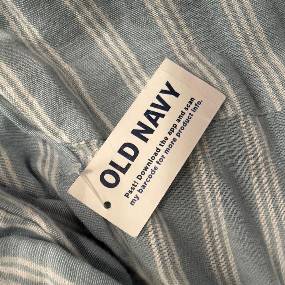OLD NAVY Long-Sleeve Striped Midi Dress, NEW! Size 3X - Picture 6 of 8